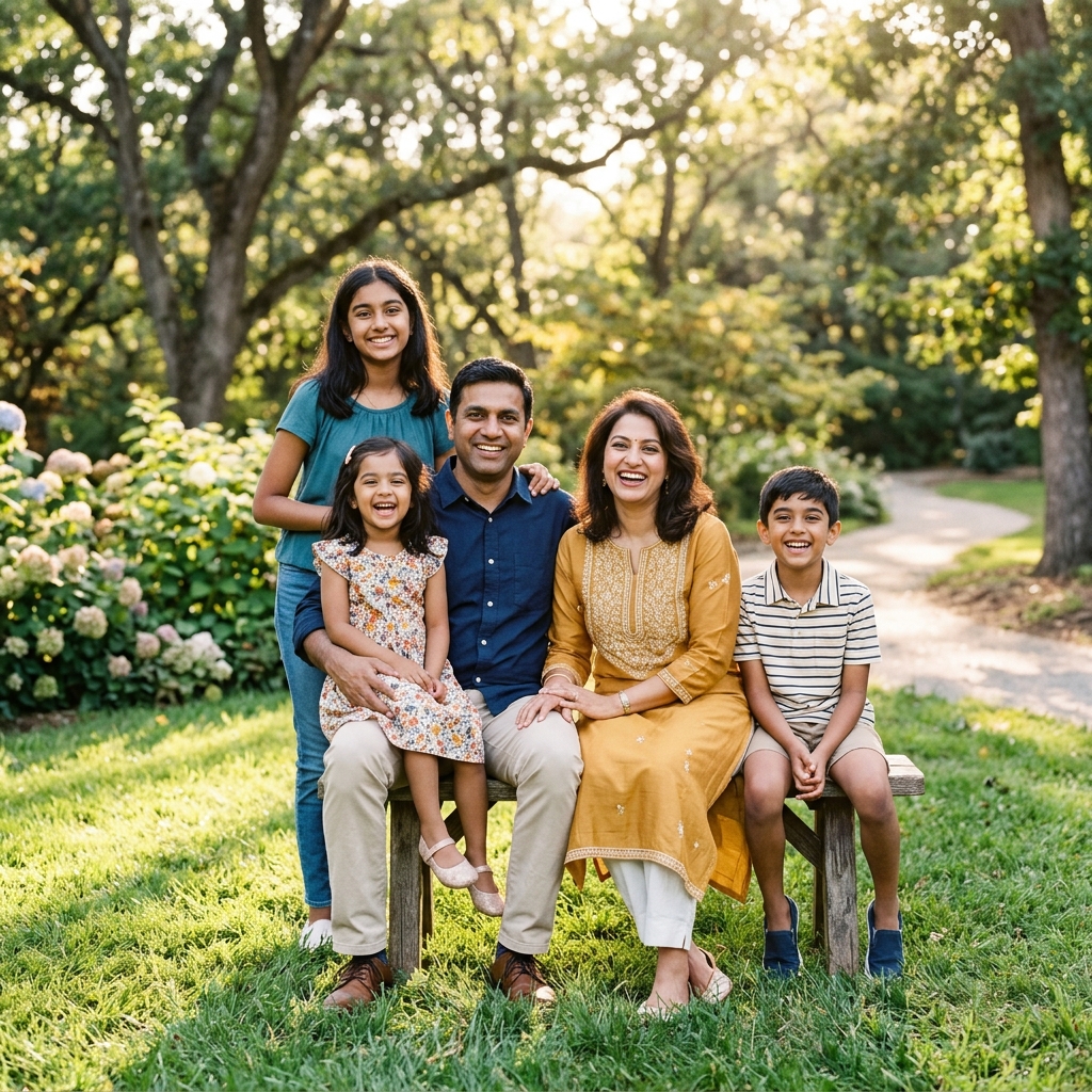 The Patel family